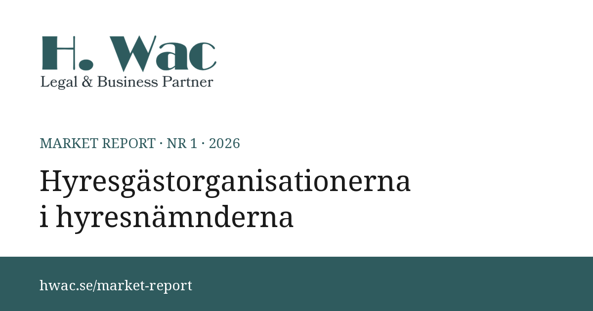 Omslag: Hyresgästorganisationerna i hyresnämnderna
